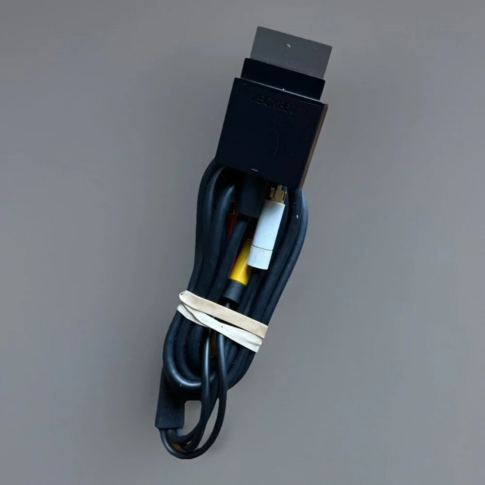 Xbox 360 RCA/AV Composite Video Audio Cable Official OEM Xbox 360 Slim Authentic